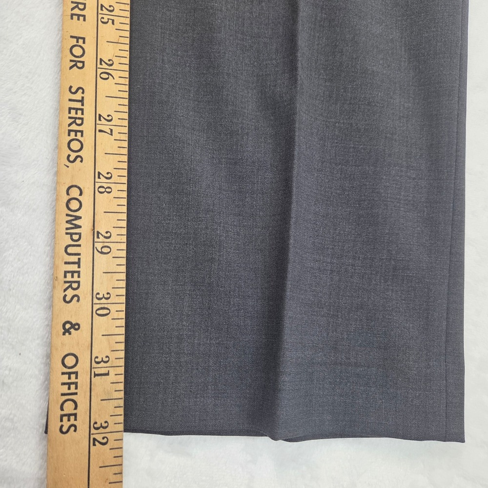 Bar III Dress Pants Mens 34x32 Charcoal Gray Excellent Slim Fit Wool Blend - Picture 5 of 7